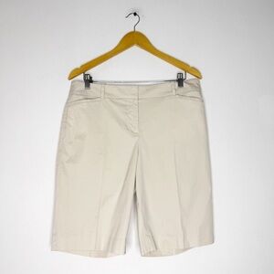 Talbots Bermuda Shorts Khaki Beige Size 10
